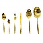 Cutlery Set 52Pcs 12 Person Serving Full Gold - Image 2
