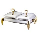 Paramound Food Warmer with Glass Dish 2 x 1.5 Ltr Rectangular