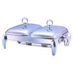 Paramound Food Warmer with Glass Dish 2 x 1.5 Ltr Rectangular - Image 2