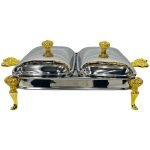 Paramound Food Warmer with Glass Dish 2 x 1.5 Liter