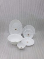 Elegant 26-Piece White Dinnerware Set – Premium Opal Collection - Image 5