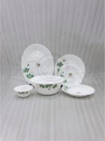 26-Piece Floral White Dinnerware Set – Elegant Opal Tableware for 6 - Image 5