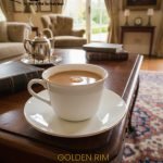 Golden Rim 12-Piece Cup & Saucer Set