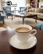 6 CUPS AND 6 SAUCERS SET.