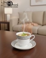 12-Piece Timeless Luxury Lace-Patterned Cup & Saucer Set