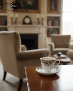 12-Piece Timeless Luxury Lace-Patterned Cup & Saucer Set