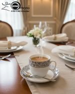 Elegant 12-Piece Cup and Saucer Set