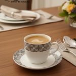 Elegant 12-Piece Cup and Saucer Set