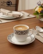 Elegant 12-Piece Cup and Saucer Set