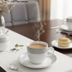 Elegant 12-Piece Cup and Saucer Set