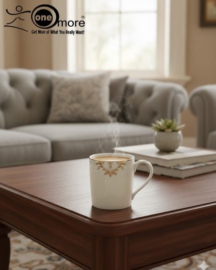 Elegant Porcelain Tea Mug Set