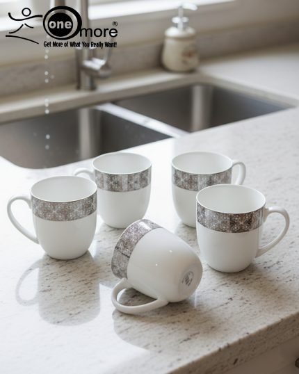 Luxurious 6-Piece Super Bone Mug Set