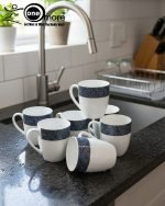 Luxurious 6-Piece Super Bone Mug Set