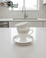 Elegant Porcelain Cup & Saucer Set - Image 2