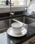 Golden Rim 12-Piece Cup & Saucer Set