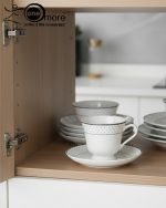 12-Piece Timeless Luxury Lace-Patterned Cup & Saucer Set