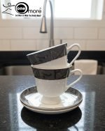 12-Piece Timeless Luxury Lace-Patterned Cup & Saucer Set