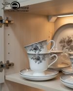 12-Piece Timeless Luxury Lace-Patterned Cup & Saucer Set