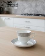 12-Piece Timeless Luxury Lace-Patterned Cup & Saucer Set