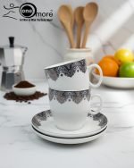 Elegant 12-Piece Cup and Saucer Set