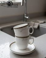 Elegant 12-Piece Cup and Saucer Set