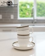 Elegant 12-Piece Cup and Saucer Set