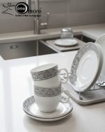 Elegant 12-Piece Cup and Saucer Set