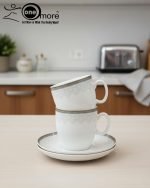 Elegant 12-Piece Cup and Saucer Set