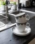 Elegant 12-Piece Cup and Saucer Set