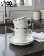 Elegant 12-Piece Cup and Saucer Set