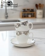 Elegant 12-Piece Cup and Saucer Set