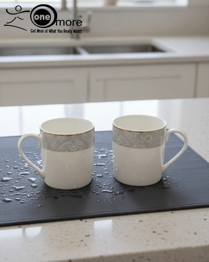 Elegant Porcelain Tea Mug Set