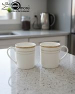 Elegant Porcelain Tea Mug Set
