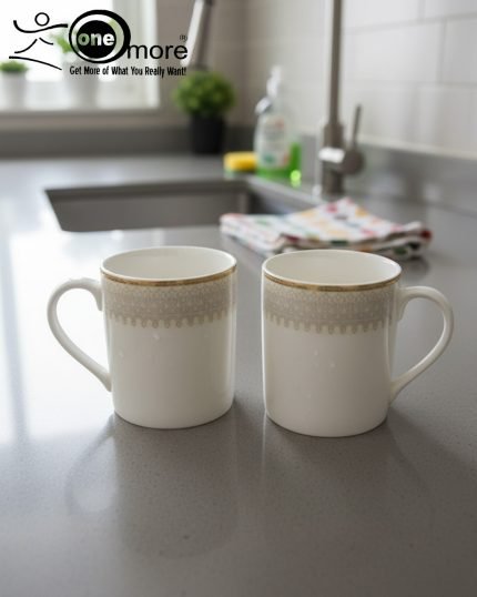 Elegant Porcelain Tea Mug Set
