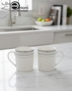 Elegant Porcelain Tea Mug Set