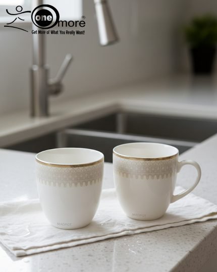 Elegant 6-Piece Porcelain Mug Set