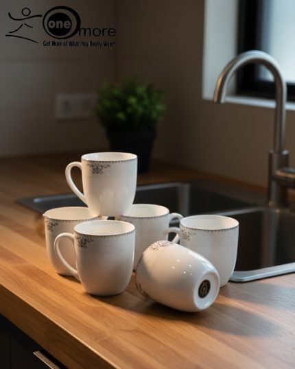 Luxurious 6-Piece Super Bone Mug Set