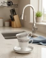 6 CUPS AND 6 SAUCERS SET.