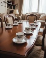 Elegant 12-Piece Cup and Saucer Set