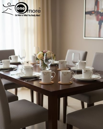 Elegant Porcelain Tea Mug Set