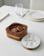 Minimalist Dining Setup with Elegant Food Warmer - Image 8