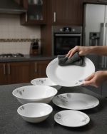 Elegant Floral Opal Dinnerware Set - Image 3