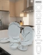 Modern Wave Opal Dinnerware Set - Image 4