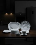 Urban Geometric Opal Dinnerware Set