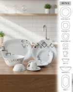 Urban Geometric Opal Dinnerware Set - Image 4