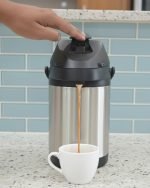 Premium Stainless Steel Airpot Thermos – Vacuum Insulated Pump Flask with Rotating Base for Coffee & Tea (Available in 3L, 3.5L & 4L) - Image 4