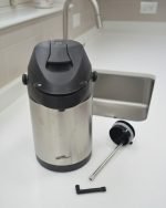 Premium Stainless Steel Airpot Thermos – Vacuum Insulated Pump Flask with Rotating Base for Coffee & Tea (Available in 3L, 3.5L & 4L) - Image 3