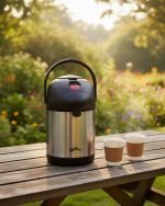 Premium Stainless Steel Airpot Thermos Flask (2.5L & 5L) – Pump Action Vacuum Dispenser for Tea, Coffee & Water - Image 3