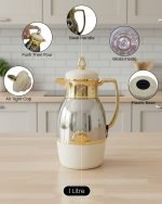 Royal Elegance Series – 1 Litre Thermal Flask with Glass Liner - Image 4