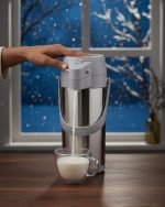 Premium 1.9L Stainless Steel Airpot Thermal Flask – Pump Action Vacuum Jug for Tea, Coffee & Water (Available in Green, Grey, Brown) - Image 2